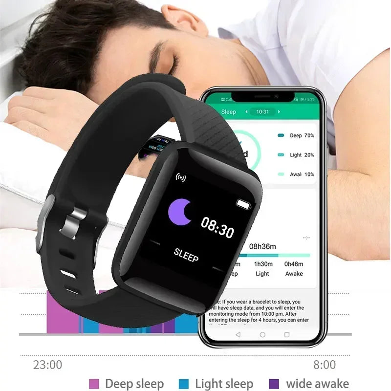 Children's Smart Watch Led Digital Clock Waterproof Smartwatch Kids Sports Heart Rate Monitor Fitness Tracker Watch Boy and Girl