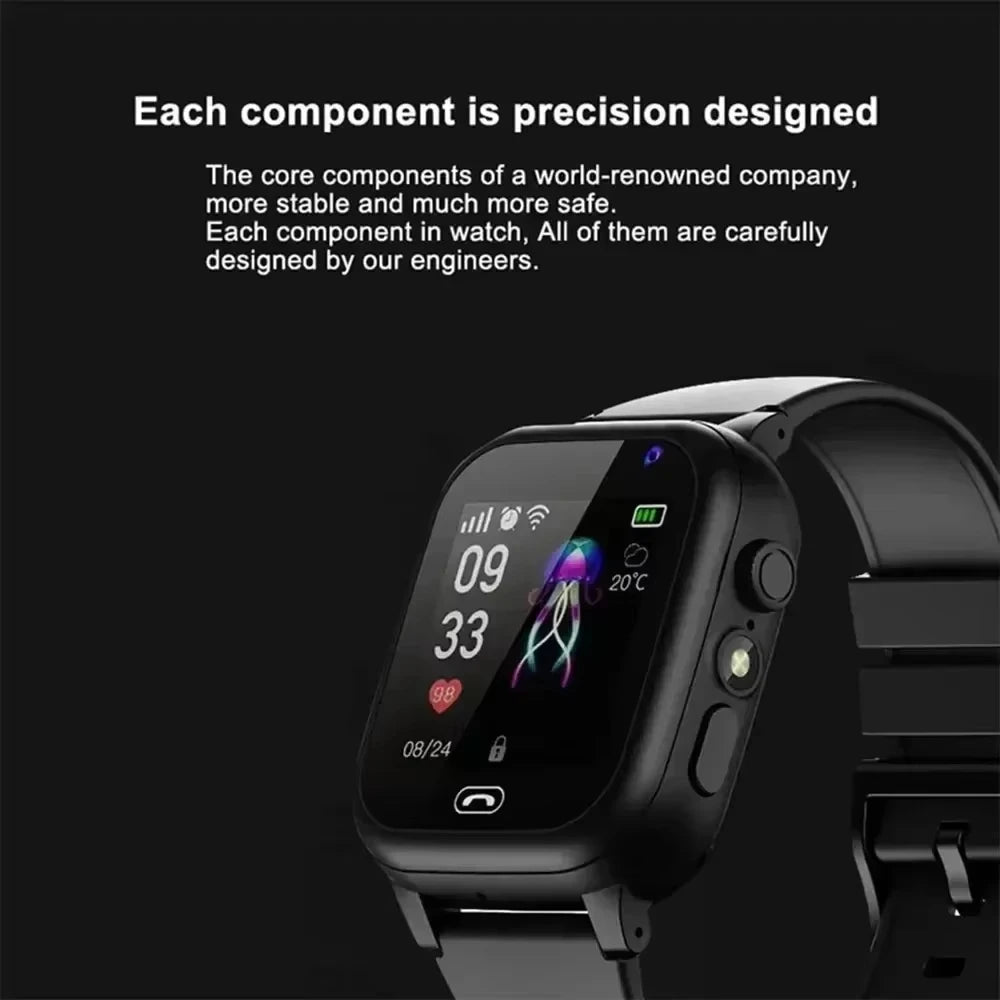 Xiaomi Kids Smartwatch 4G SOS GPS Location Video Call Analogue Card Waterproof Watch Camera Boys Girls Upgrade add Earphone
