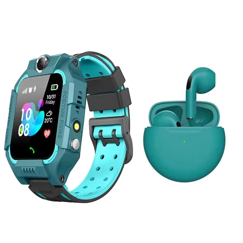 Kids Smart Watch SOS Antil-lost GPS Location Camera Sim Card Call IP67 Waterproof Smart Watch For Android Ios Kids Gift 2025