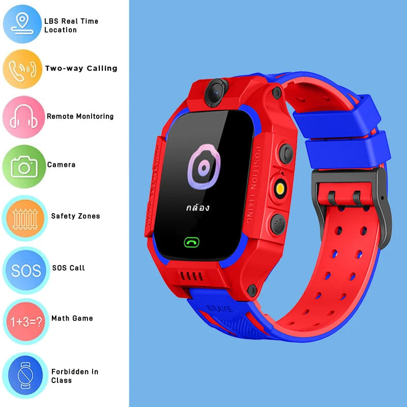  Kids Smart Watch 4G Sim Card 2G Internet SOS LBS Location Call Child SmartWatch Camera Waterproof Watch Phone For Boys Girls