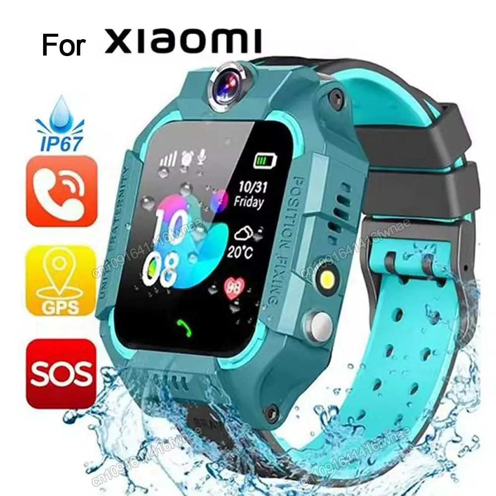 For Xiaomi Kids Smart Watch SOS LBS Location Camera 2G Sim Card Call IP67 Waterproof Smart Watch For Ios Android Gift Boy Girls