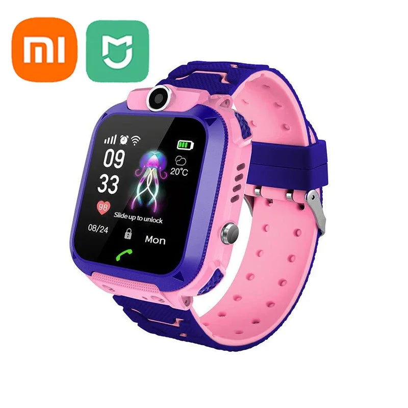 Xiaomi Kids Smart Watch SOS GPS Location Tracke Sim Card Call Child SmartWatch Camera Waterproof Watch Gift For Ios Android