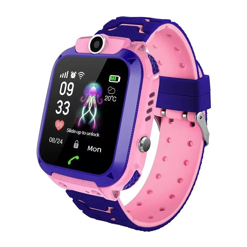 Kids Smart Watch SOS Antil-lost GPS Location Camera Sim Card Call IP67 Waterproof Smart Watch For Android Ios Kids Gift 2025