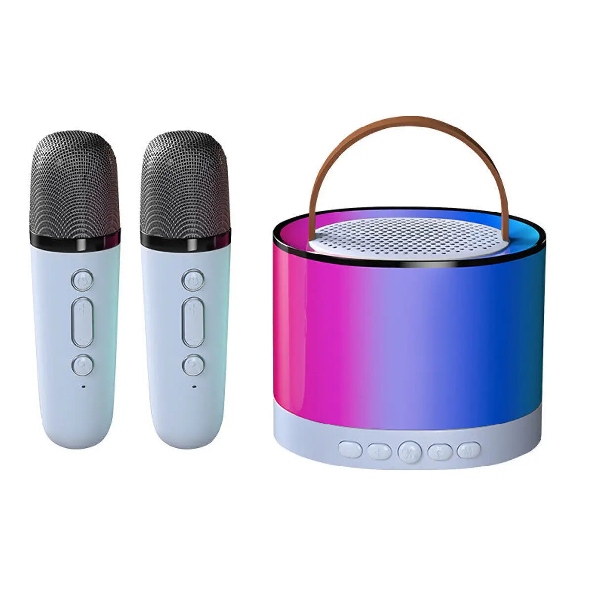 Mini Karaoke Machine Portable Bluetooth-Speaker Wireless Microphones Kids Gift