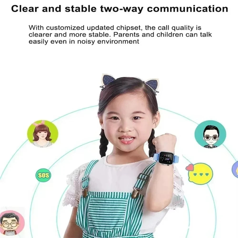 Xiaomi Kids Smartwatch 4G SOS GPS Location Video Call Analogue Card Waterproof Watch Camera Boys Girls Upgrade add Earphone