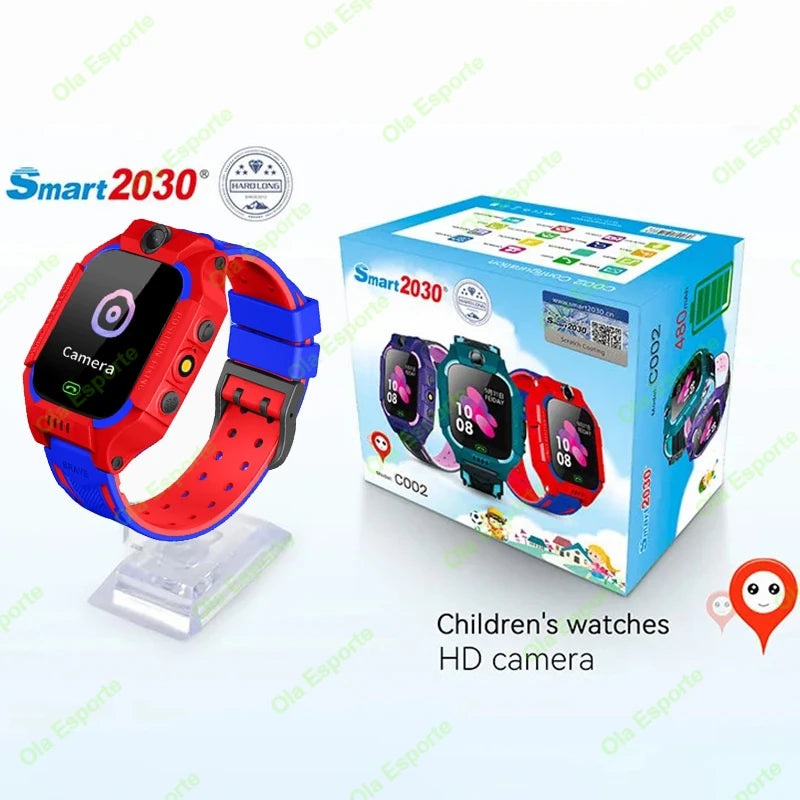 For Xiaomi Kids Smart Watch SOS LBS Location Camera 2G Sim Card Call IP67 Waterproof Smart Watch For Ios Android Gift Boy Girls