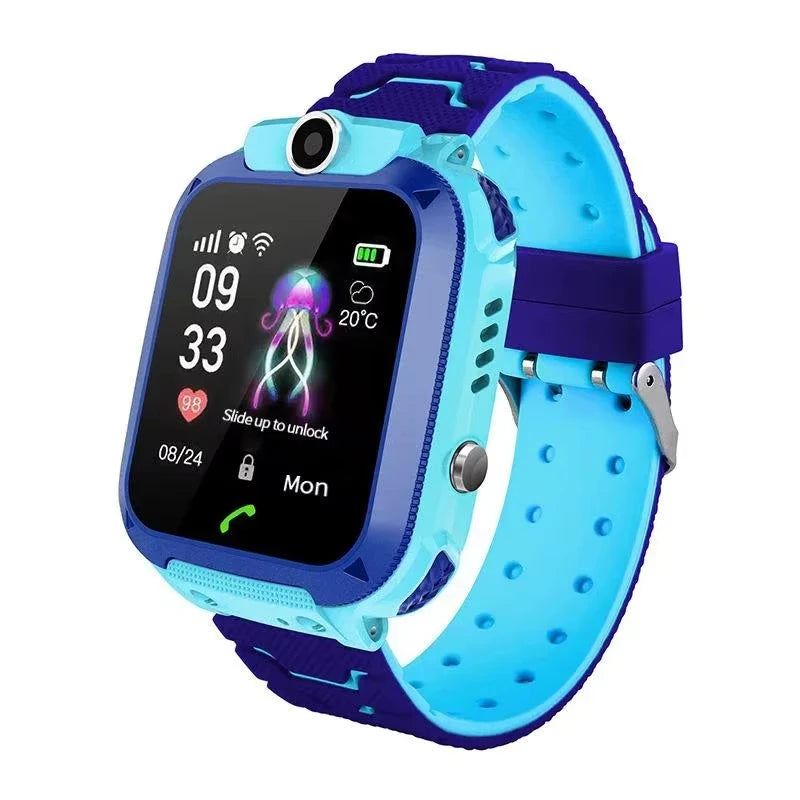 Kids Smart Watch SOS Antil-lost GPS Location Camera Sim Card Call IP67 Waterproof Smart Watch For Android Ios Kids Gift 2025