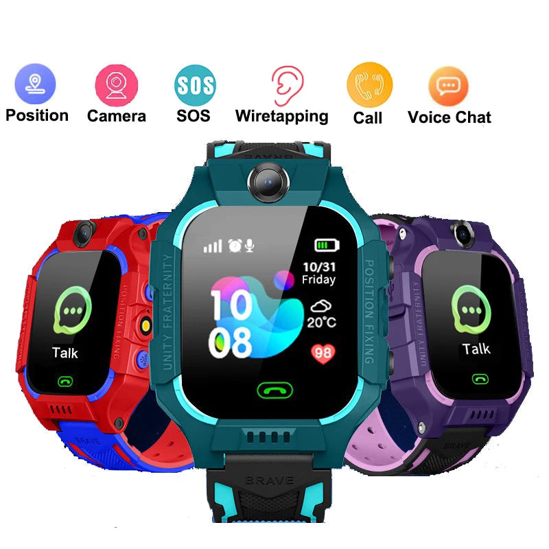 New Smart Watch Kids LBS Baby Phone 2G Watch Camera SOS PK Q02 Q12 Q15 Children Smartwatch Android Ios for Boys Girls Gifts
