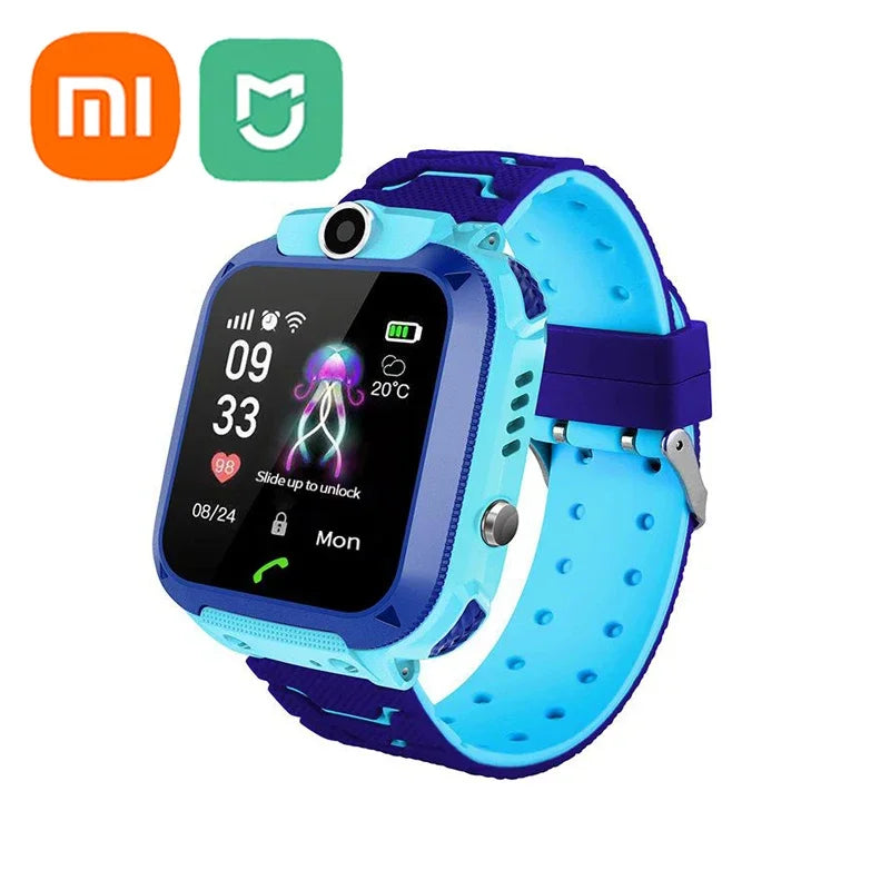 Xiaomi Kids Smart Watch SOS GPS Location Tracke Sim Card Call Child SmartWatch Camera Waterproof Watch Gift For Ios Android