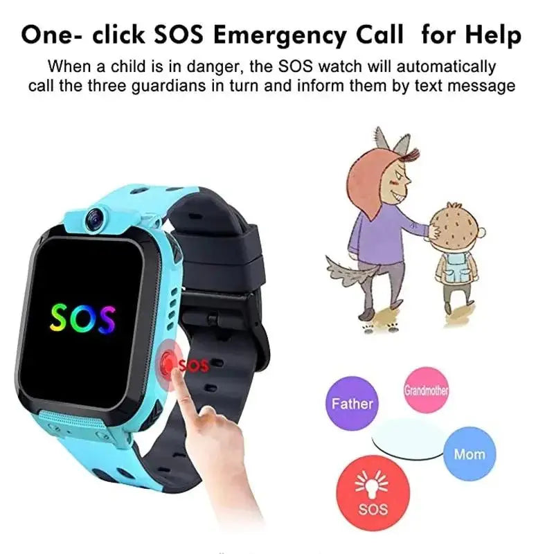 Xiaomi Kids Smart Watch SOS GPS Location Tracke Sim Card Call Child SmartWatch Camera Waterproof Watch Gift For Ios Android