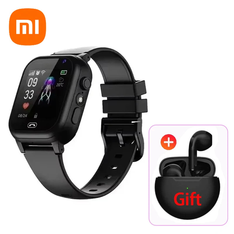 Xiaomi Kids Smartwatch 4G SOS GPS Location Video Call Analogue Card Waterproof Watch Camera Boys Girls Upgrade add Earphone