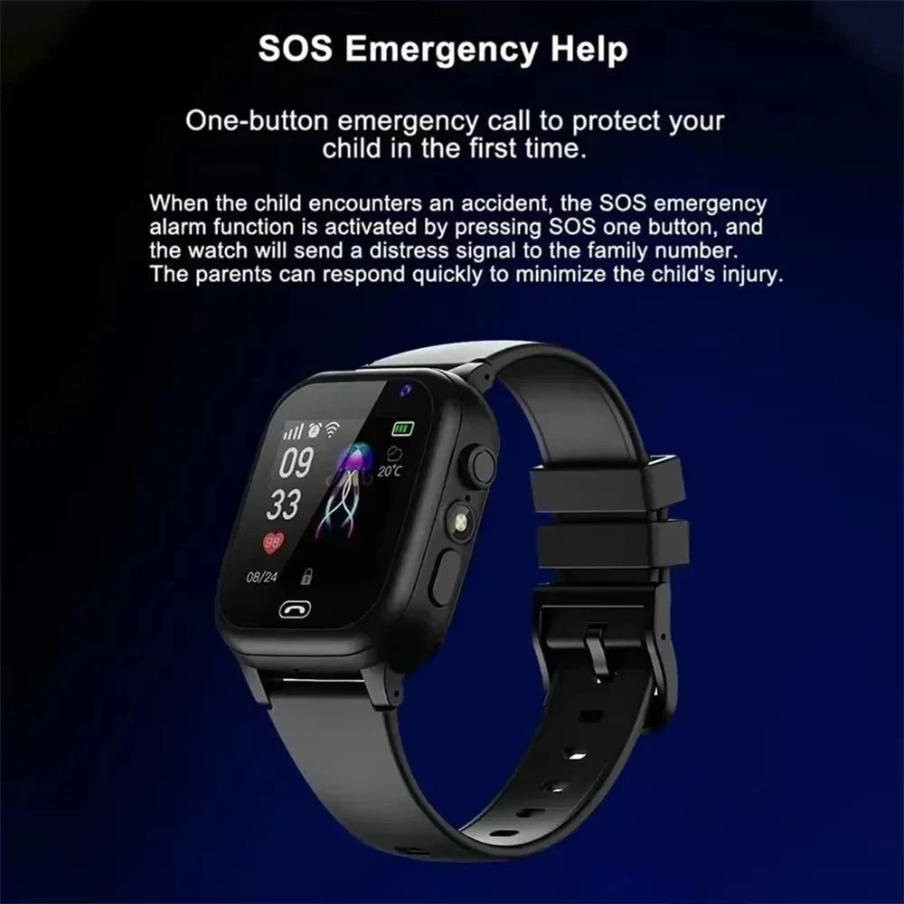 Xiaomi Kids Smartwatch 4G SOS GPS Location Video Call Analogue Card Waterproof Watch Camera Boys Girls Upgrade add Earphone