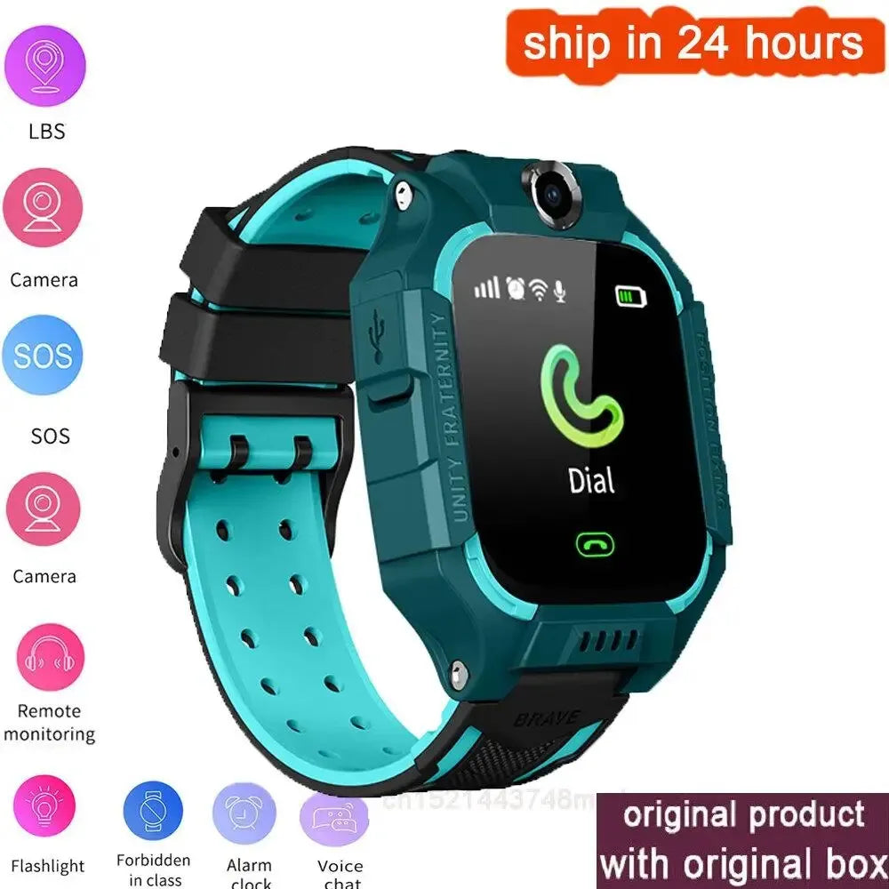 New Smart Watch Kids LBS Baby Phone 2G Watch Camera SOS PK Q02 Q12 Q15 Children Smartwatch Android Ios for Boys Girls Gifts