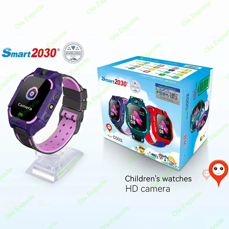For Xiaomi Kids Smart Watch SOS LBS Location Camera 2G Sim Card Call IP67 Waterproof Smart Watch For Ios Android Gift Boy Girls