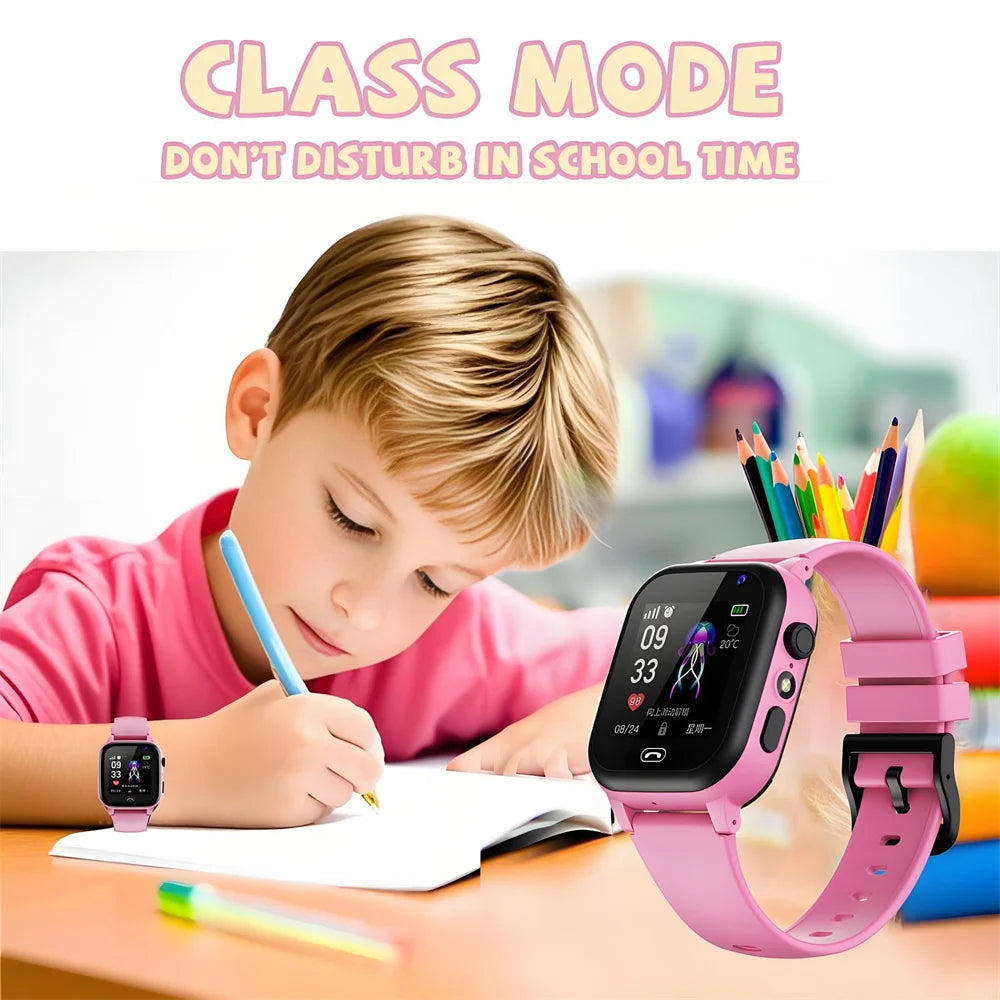  Kids Smart Watch 4G Sim Card 2G Internet SOS LBS Location Call Child SmartWatch Camera Waterproof Watch Phone For Boys Girls