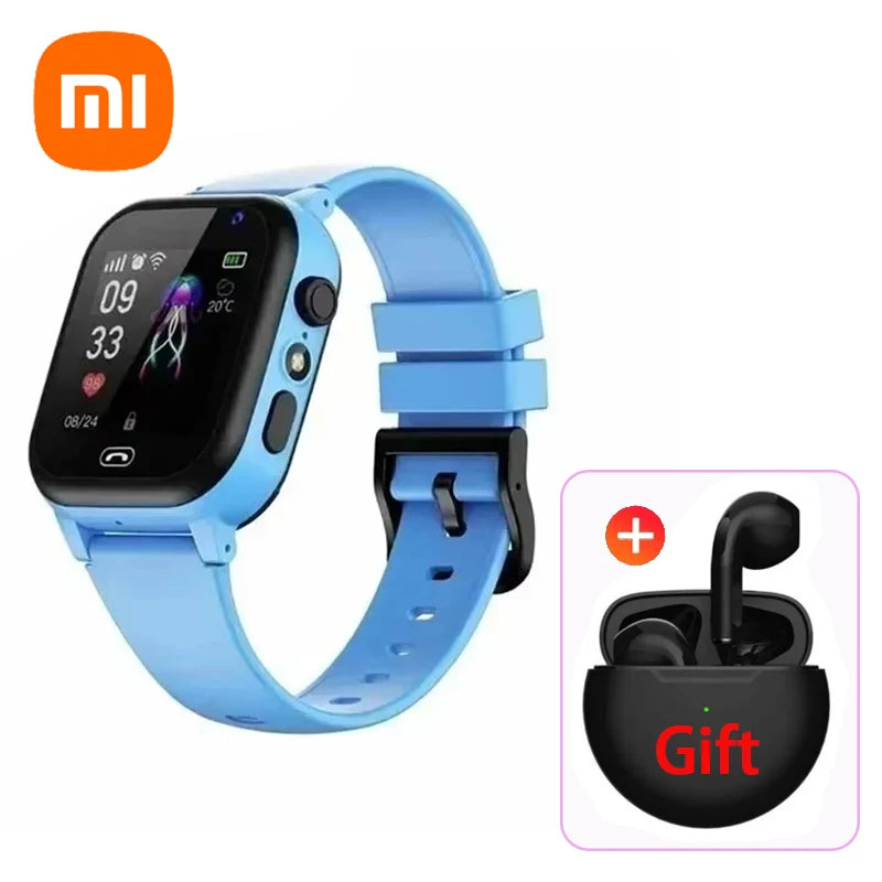 Xiaomi Kids Smartwatch 4G SOS GPS Location Video Call Analogue Card Waterproof Watch Camera Boys Girls Upgrade add Earphone