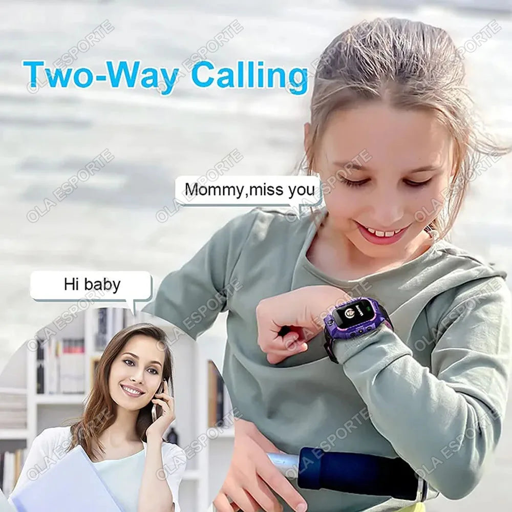 For Xiaomi Kids Smart Watch SOS LBS Location Camera 2G Sim Card Call IP67 Waterproof Smart Watch For Ios Android Gift Boy Girls