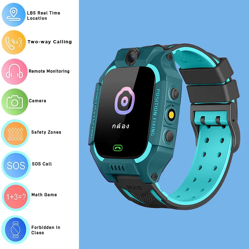  Kids Smart Watch 4G Sim Card 2G Internet SOS LBS Location Call Child SmartWatch Camera Waterproof Watch Phone For Boys Girls