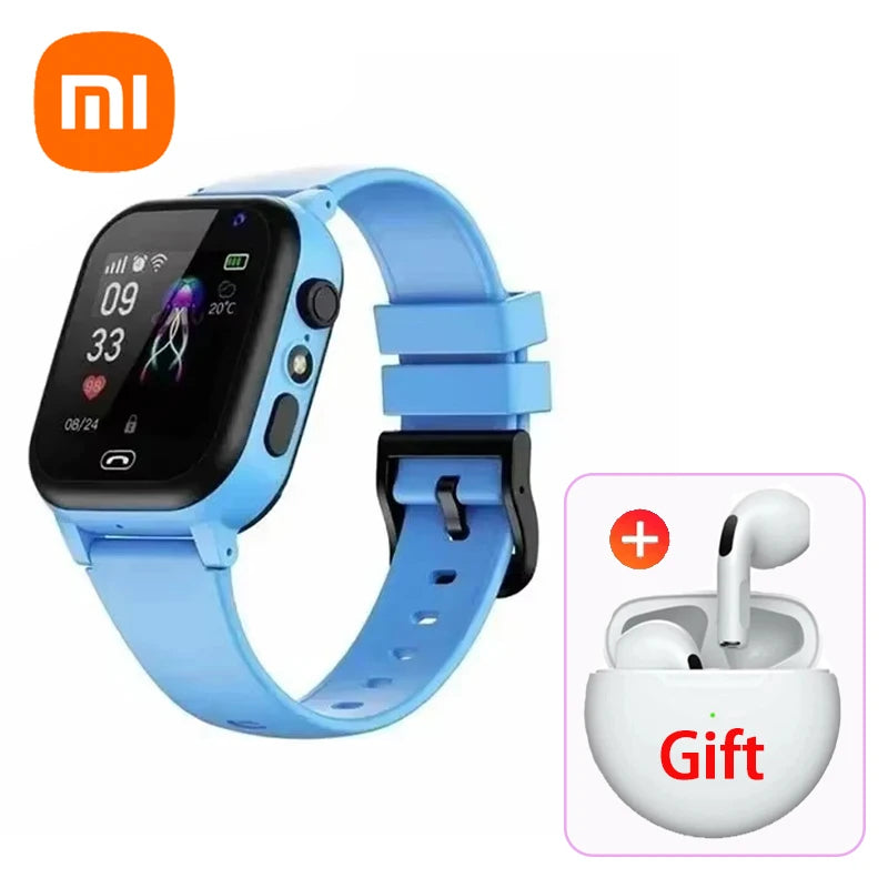 Xiaomi Kids Smartwatch 4G SOS GPS Location Video Call Analogue Card Waterproof Watch Camera Boys Girls Upgrade add Earphone