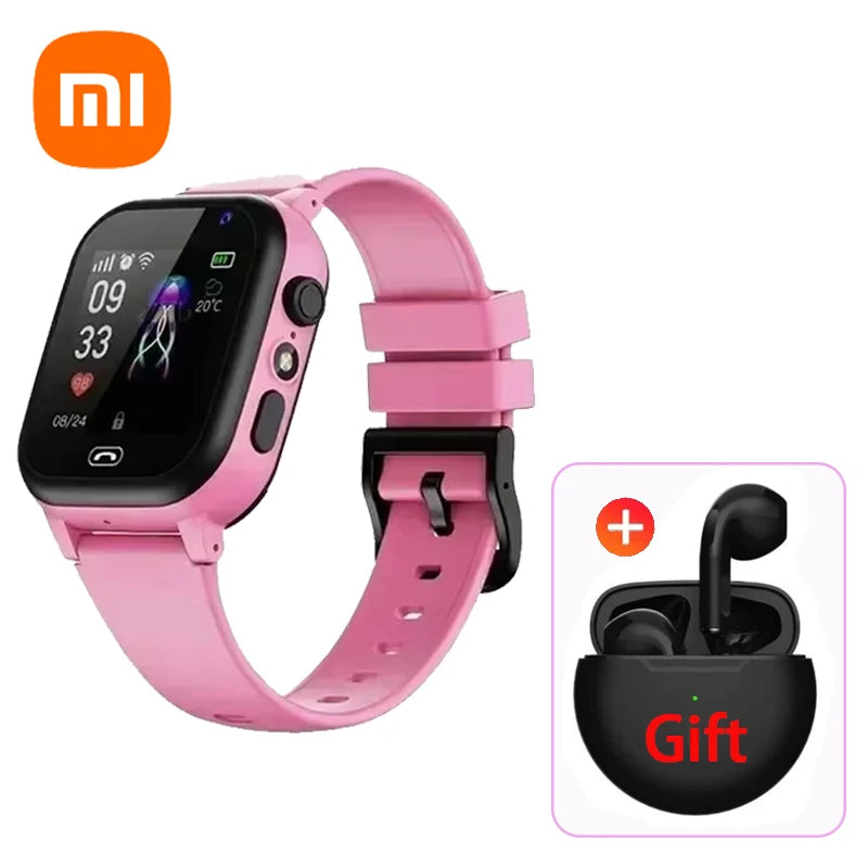 Xiaomi Kids Smartwatch 4G SOS GPS Location Video Call Analogue Card Waterproof Watch Camera Boys Girls Upgrade add Earphone