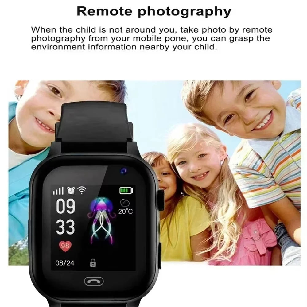 Xiaomi Kids Smartwatch 4G SOS GPS Location Video Call Analogue Card Waterproof Watch Camera Boys Girls Upgrade add Earphone