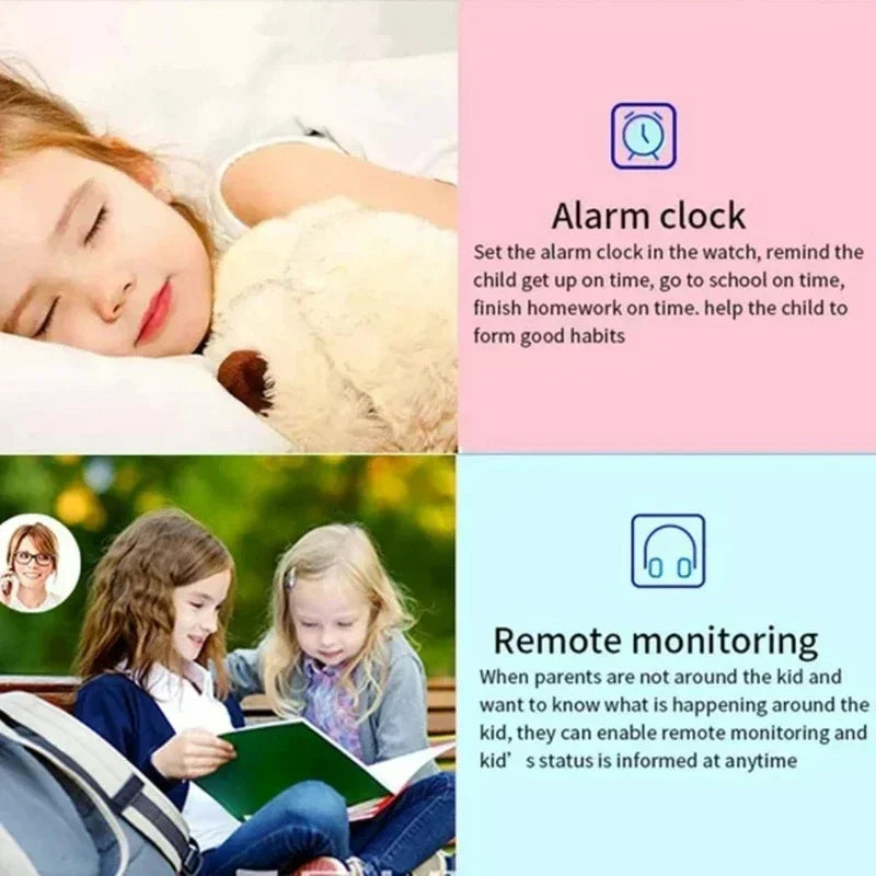 Kids Smart Watch SOS Antil-lost GPS Location Camera Sim Card Call IP67 Waterproof Smart Watch For Android Ios Kids Gift 2025
