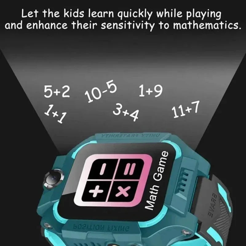 Kids Smart Watch SOS Antil-lost GPS Location Camera Sim Card Call IP67 Waterproof Smart Watch For Android Ios Kids Gift 2025