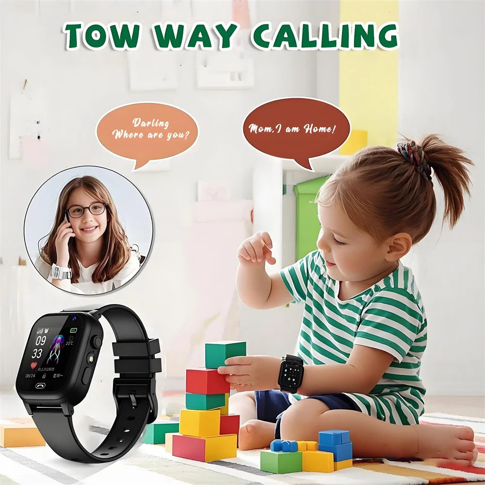  Kids Smart Watch 4G Sim Card 2G Internet SOS LBS Location Call Child SmartWatch Camera Waterproof Watch Phone For Boys Girls