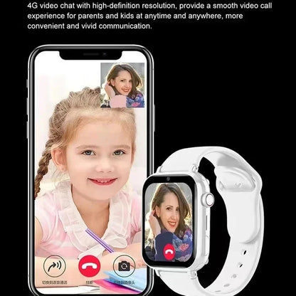2024 4G Smart Watch Kids GPS Location WIFI Video Call SOS Waterproof Children Smartwatch Camera Monitoring Tracker Watch Girls