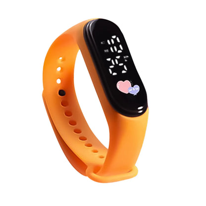Kawaii Smart Watch For Kids Fashion Outdoor Waterproof Sports Kids' Watches Boy Girls Digital Watches Silicone montre enfant