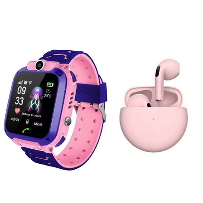 Kids Smart Watch SOS Antil-lost GPS Location Camera Sim Card Call IP67 Waterproof Smart Watch For Android Ios Kids Gift 2025